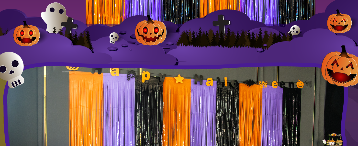 halloween party backdrop
