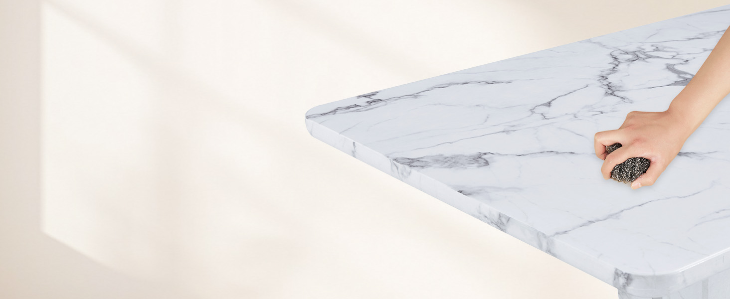 Marble Dining Table Set for 6