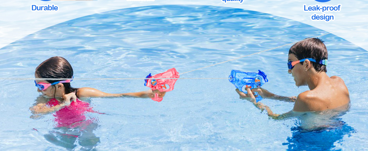 4 Pack Mini Water Gun for Kids Toddler
