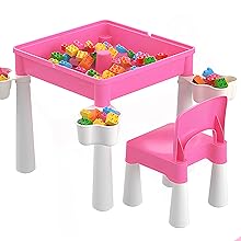 kids building blocks table and chair