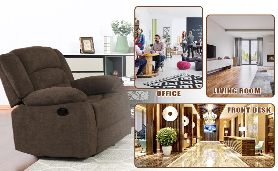 Recliner Chair Single Recliner Sofa Ergonomic Lounge Chair