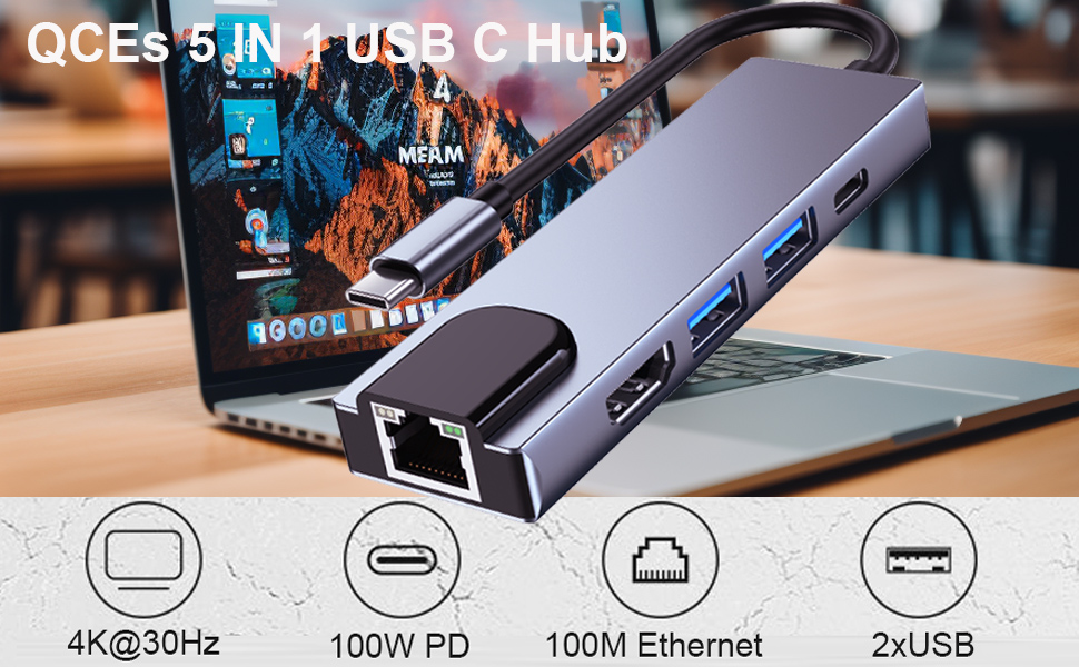usb c hub multiport adapter