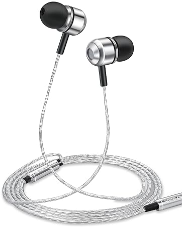 wired earbuds with microphone;3.5 mm headphones;3.5mm earbuds;3.5mm earbuds with mic