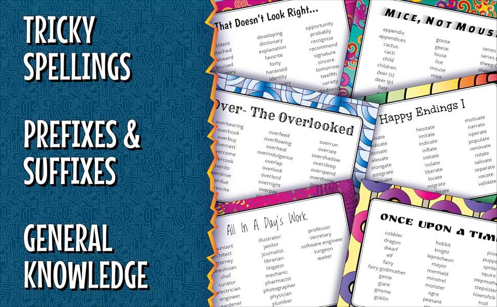 Spelling Words for 4th Grade Types of Lists - 03