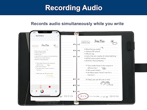digital notebook with pen
