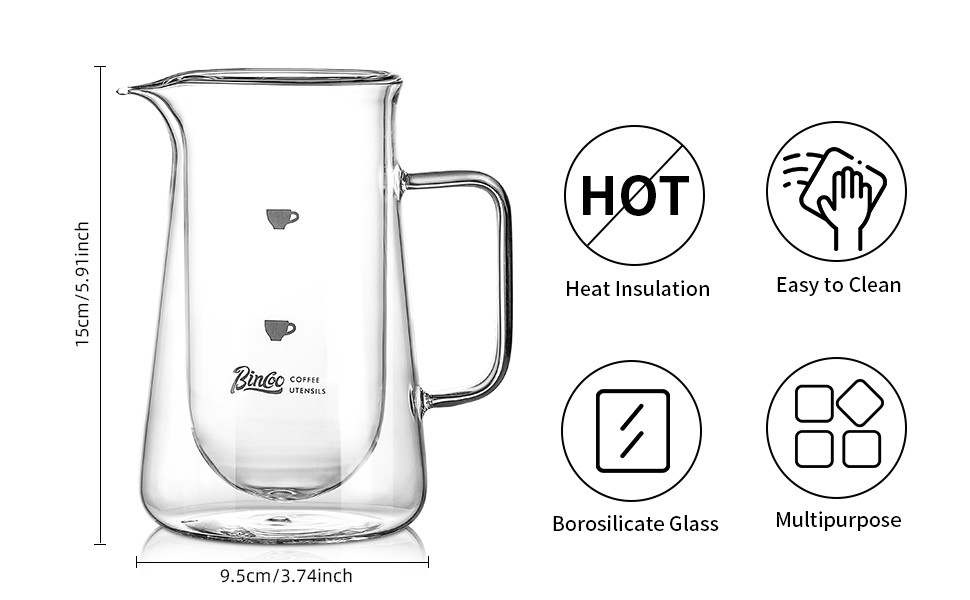 glass carafe with handle