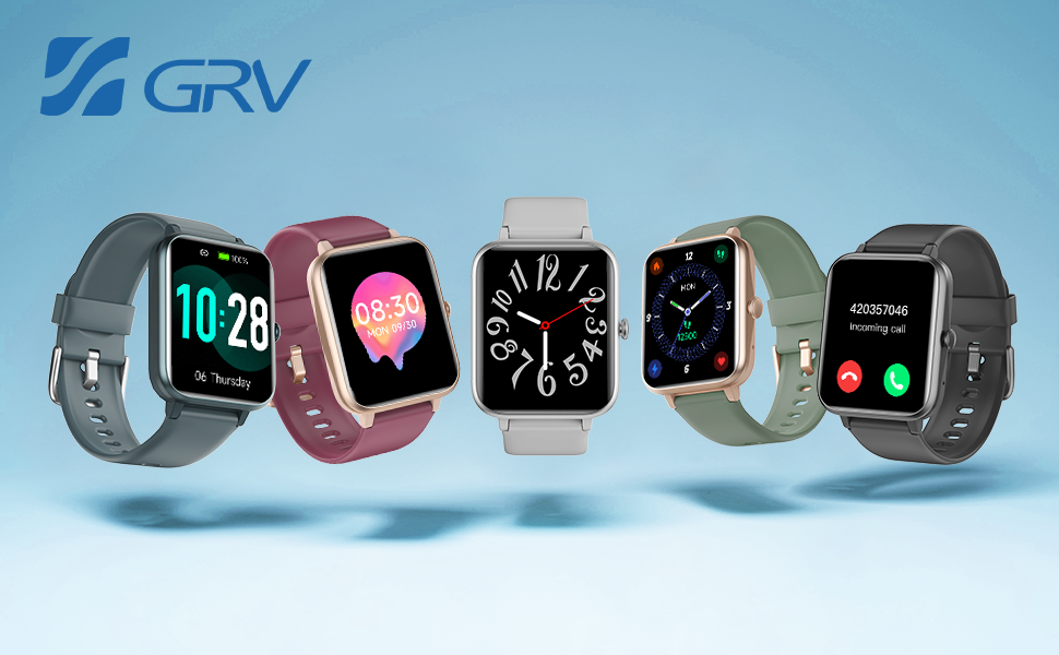 GRV Smart Watch Answer Dial Call,Fitness Watch with Heart Rate Monitor
