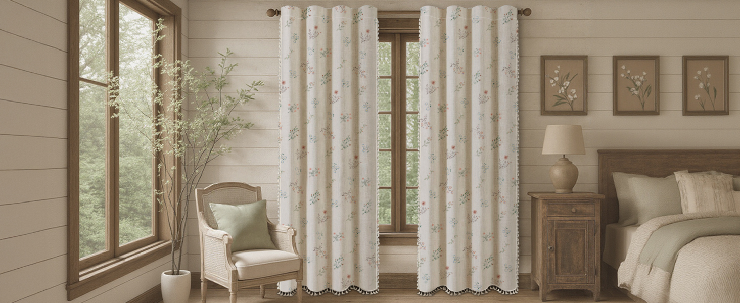 farmhouse blackout curtains