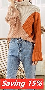 Women's Long Sleeve Turtleneck Sweater