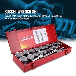 Socket Wrench Set Car Repair Socket Wrench Ratchet Bit Set