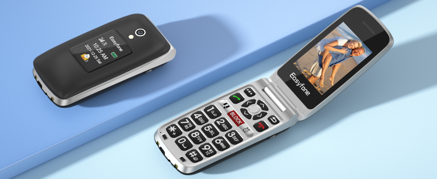 Teléfono celular plegable clásico para su amado