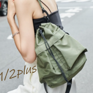 1/2 plus ニブヌイチプラス バッグ ショルダーストラップ ショルダーバッグ ハンドバッグ 2WAYバッグ ナイロン 防水 撥水 ビジネス レディース