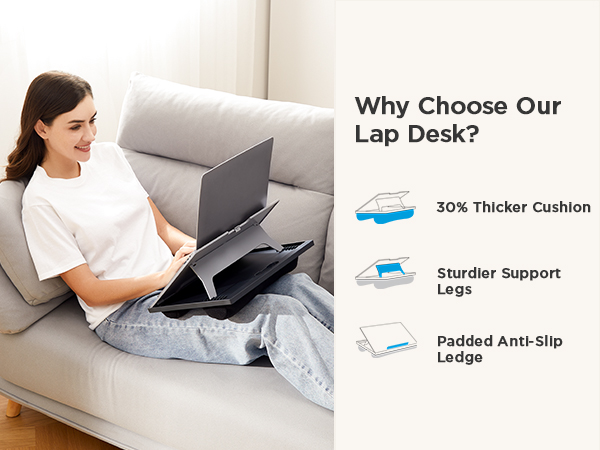 HNLD2G adjustable lap desk laptop lap desk laptop stand for bed lap desk for laptop with cushion