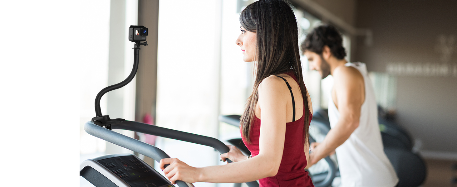 Treadmill Handlebar Goose Neck Gopro Camera Holder