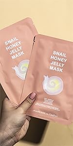 Snail Mucin Honey Propolis Extract Hyaluronic Acid Sheet Facial Mask Nourishing Dry Sensitive Skin