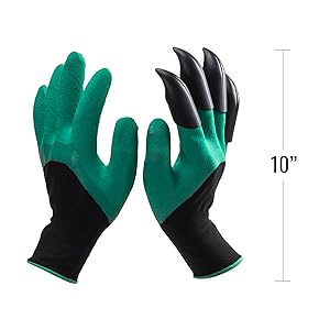 ToolTreaux 1 Pair Gardening Gloves with Claws