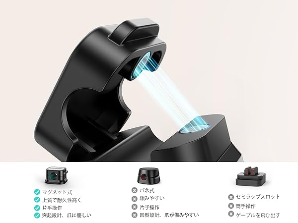 未使用　ケーブルホルダー 6個　ブラック Amazon.co.jp: JOYROOM ケーブルホルダー「6個セット·業界初