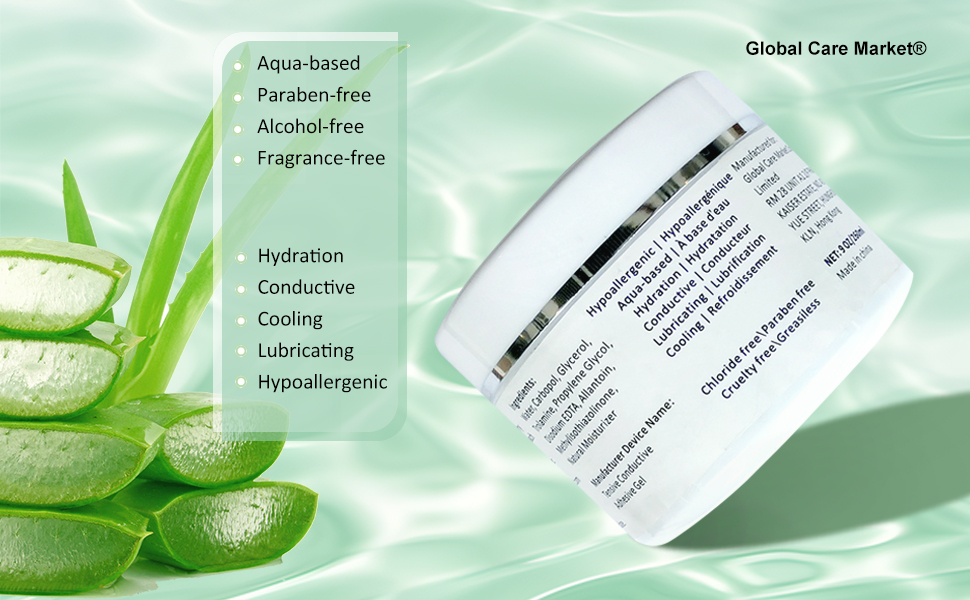 Aqua-based Hypoallergenic formula with hyaluronic acid and natural humectants, free of parabens