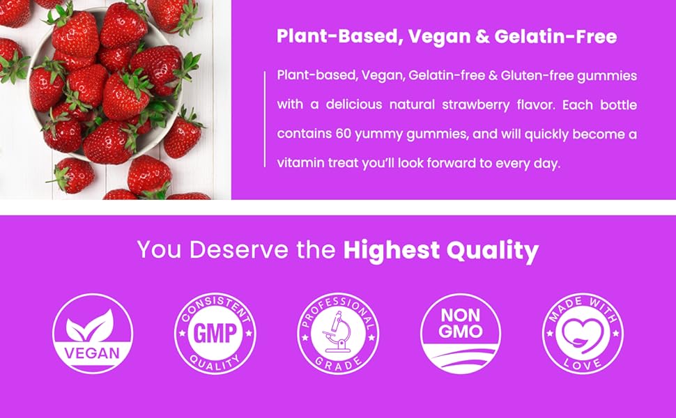 biotin 5000 mcg gummies supplement for hair skin nails