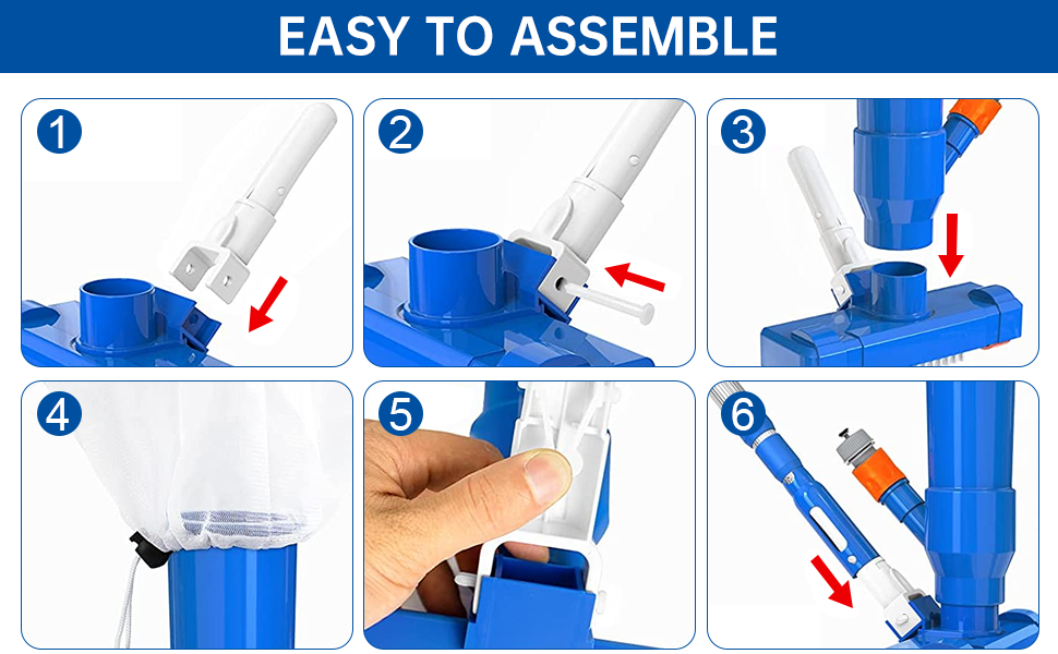 Pool Cleaning Kit Vacuum,Paddling Pool Cleaner,Hot Tub Vacuum Cleaner