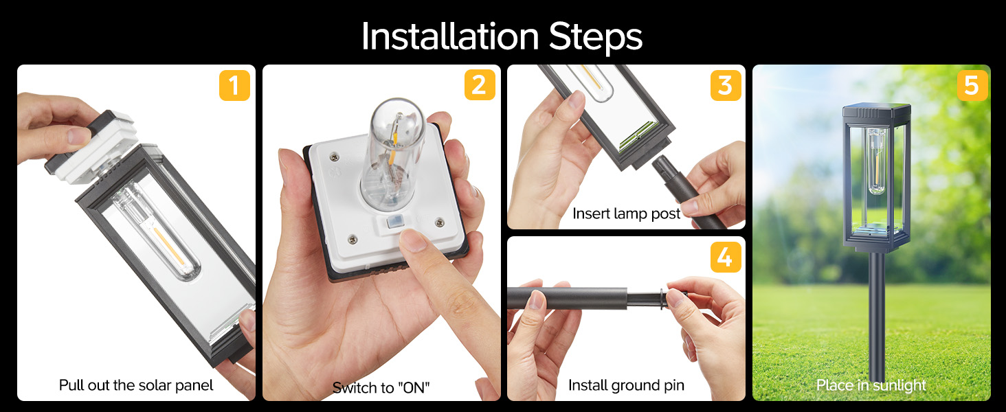 solar lights outdoor pathway decorative