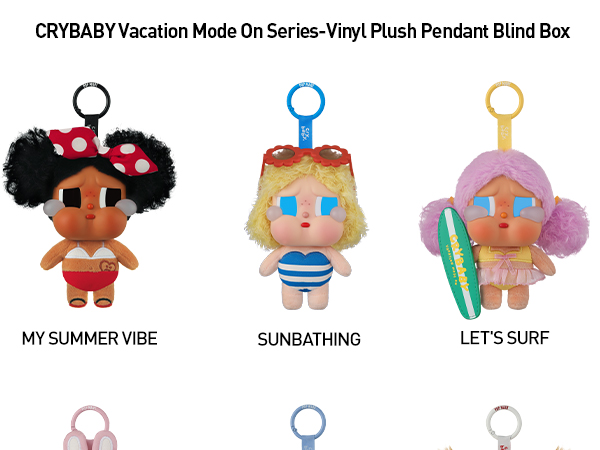 Amazon.com: POP MART Crybaby Vacation Mode On Series-Vinyl Plush