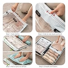 roll up bag steps