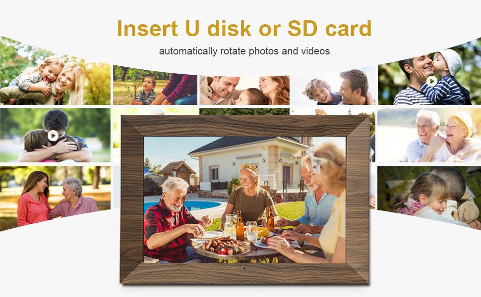 KEDEEK Digital Photo Frame, 10.1 Inch HD IPS Screen Digital Picture