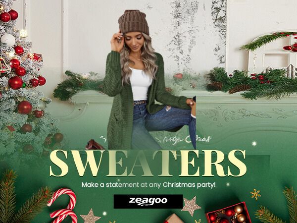 Zeagoo Women's 2025 Fall Open Front Cardigan Long Batwing