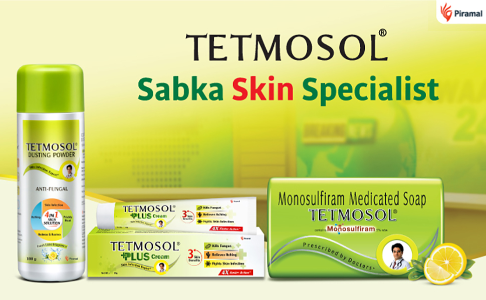 Tetmosol Antifungal Dusting Powder for daily use fights skin