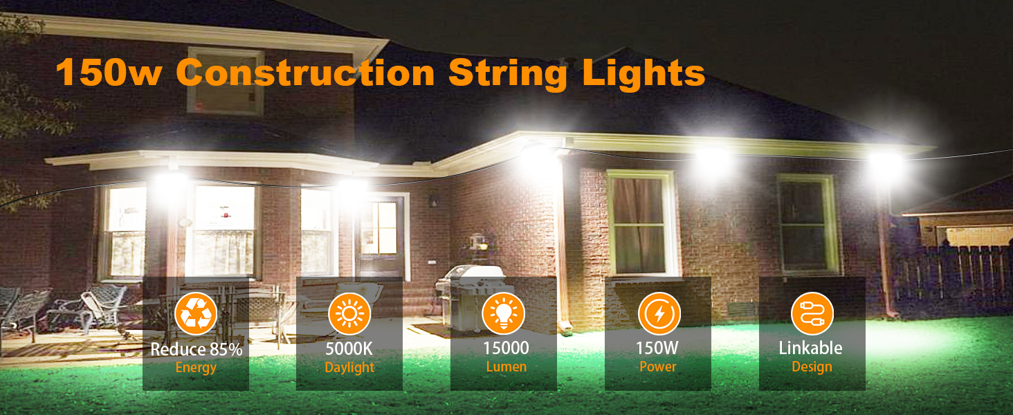 construction string lights