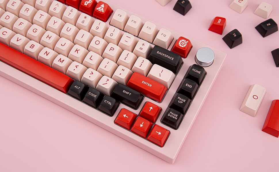 BowJian DoubleShot Injection 172 Keys Kit Keycaps, Clone SP Flamingo