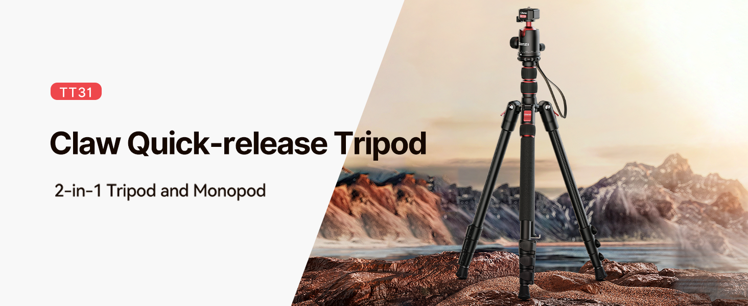 ULANZI TT31 Claw Quick-Release Camera Tripod