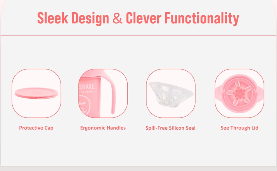 twistshake Pastel Pink 360 cup design