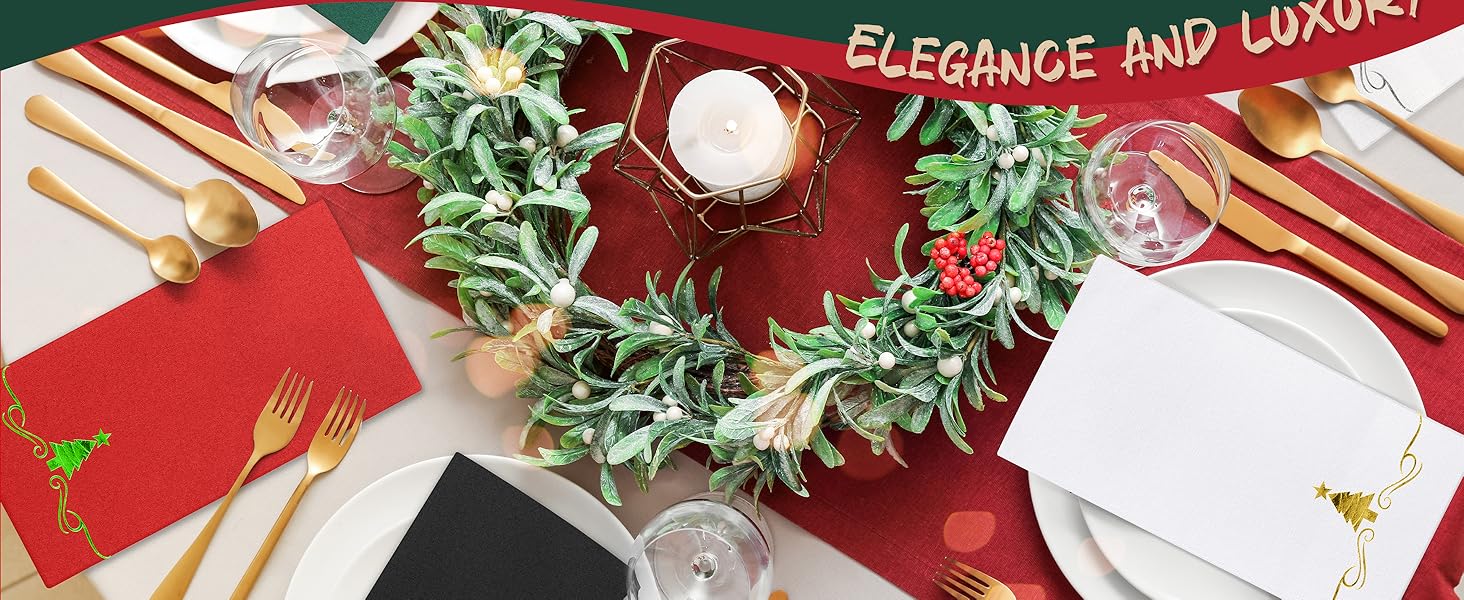 Elegant design makes them ideal for Christmas parties, weddings, and holiday gatherings.