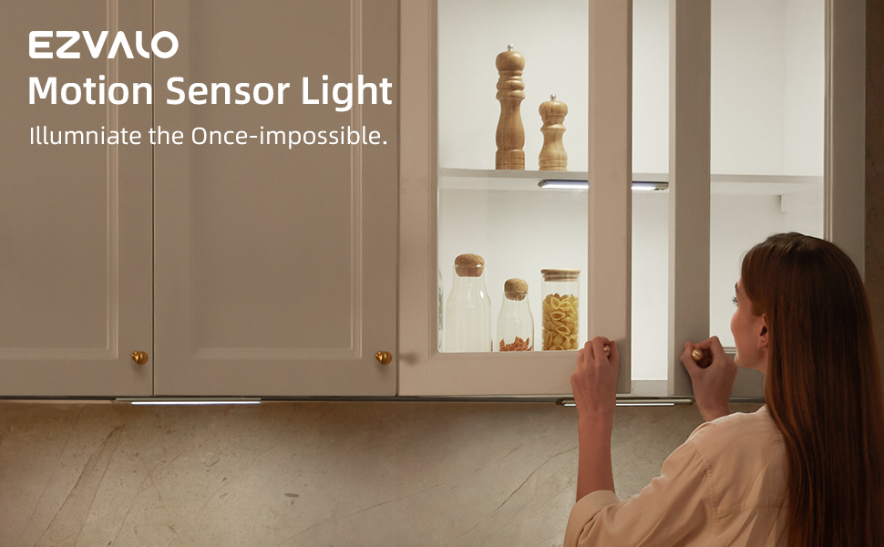 EZVALO Under Lighting with Remote Control, Motion Sensor Light