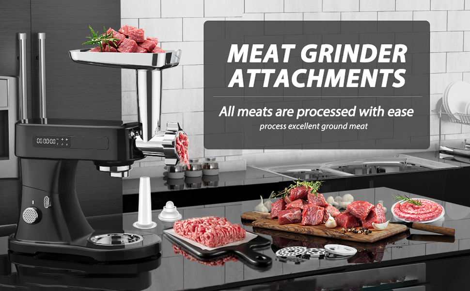 Upgraded Stainless Steel Food Meat Grinder Attachments for