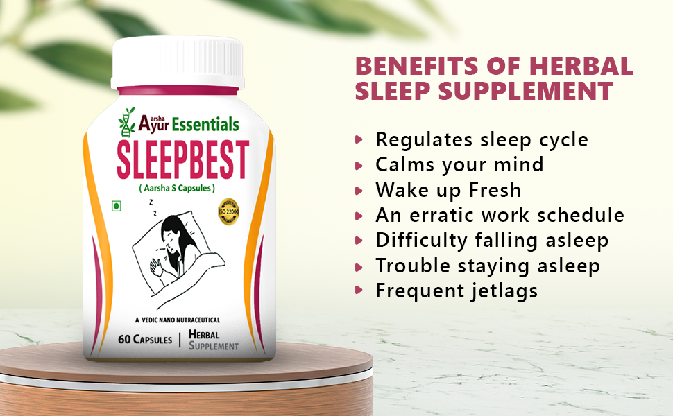 Sleep Support Supplement Herb Extract For Better Sleep Promotes