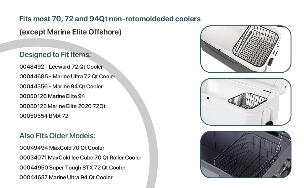 Coolers Replacement Wire Basket for Igloo 70/72/94 Qt
