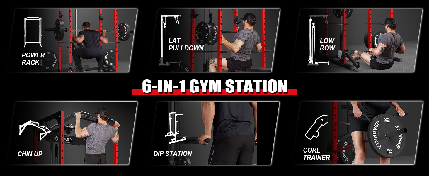 ER KANG Power Rack with 1500lbs Capacity