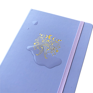 pu leather cover dotted notebook
