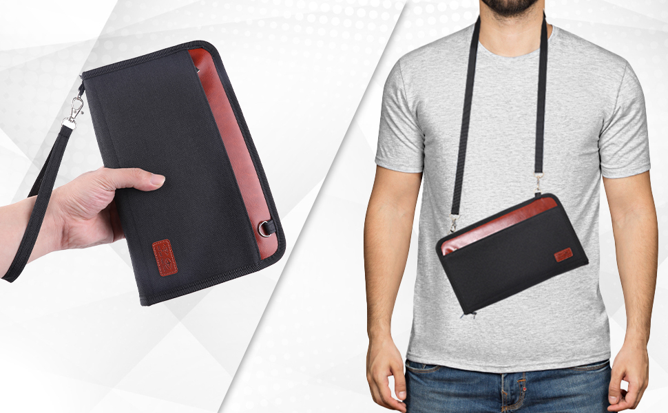 GOAUS Passport Wallet Travel Document Organizer [Extra