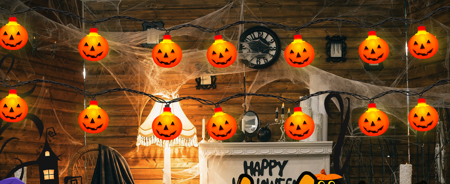 pumpkin string lights