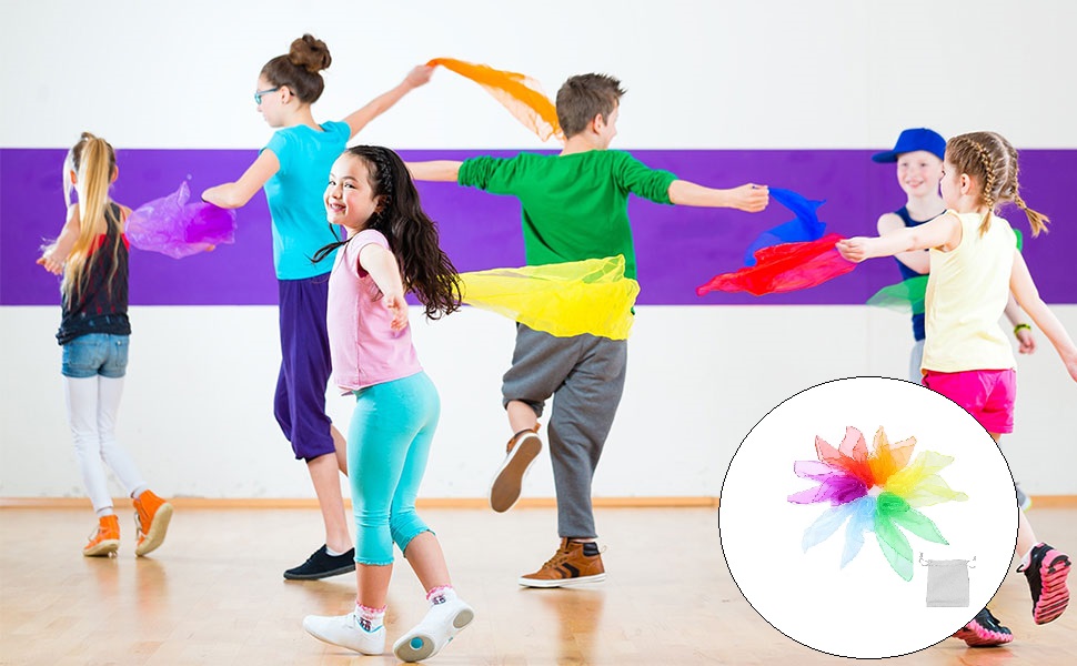 Bunte Chiffontücher