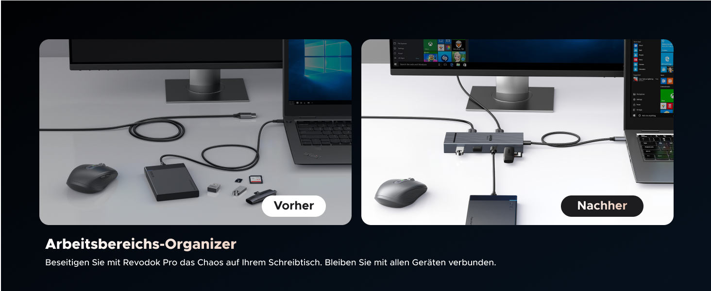 UGREEN Revodok Pro 7-IN-1 USB-C Hub (10 Gbps Dual 4K@60Hz)