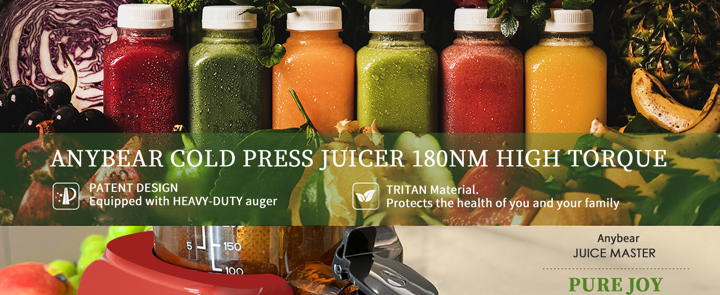 anybear cold press juicer slow juicer