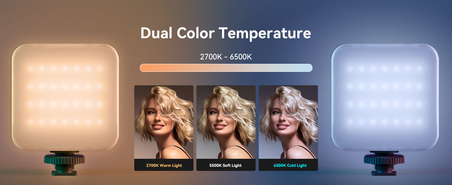 SmallRig P108 RGB Video Light,Portable LED Camera Lights 360° Full Color