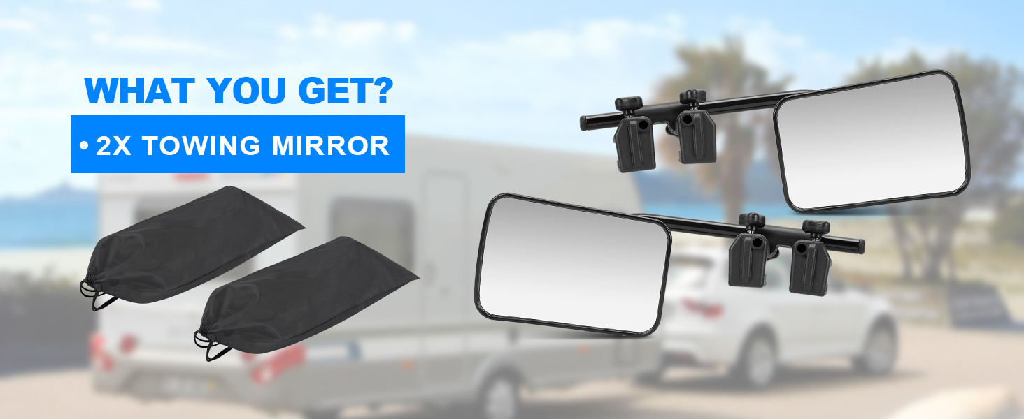 SUPAREE Car Towing Mirrors Caravan Towing Mirrors Caravan Mirrors for