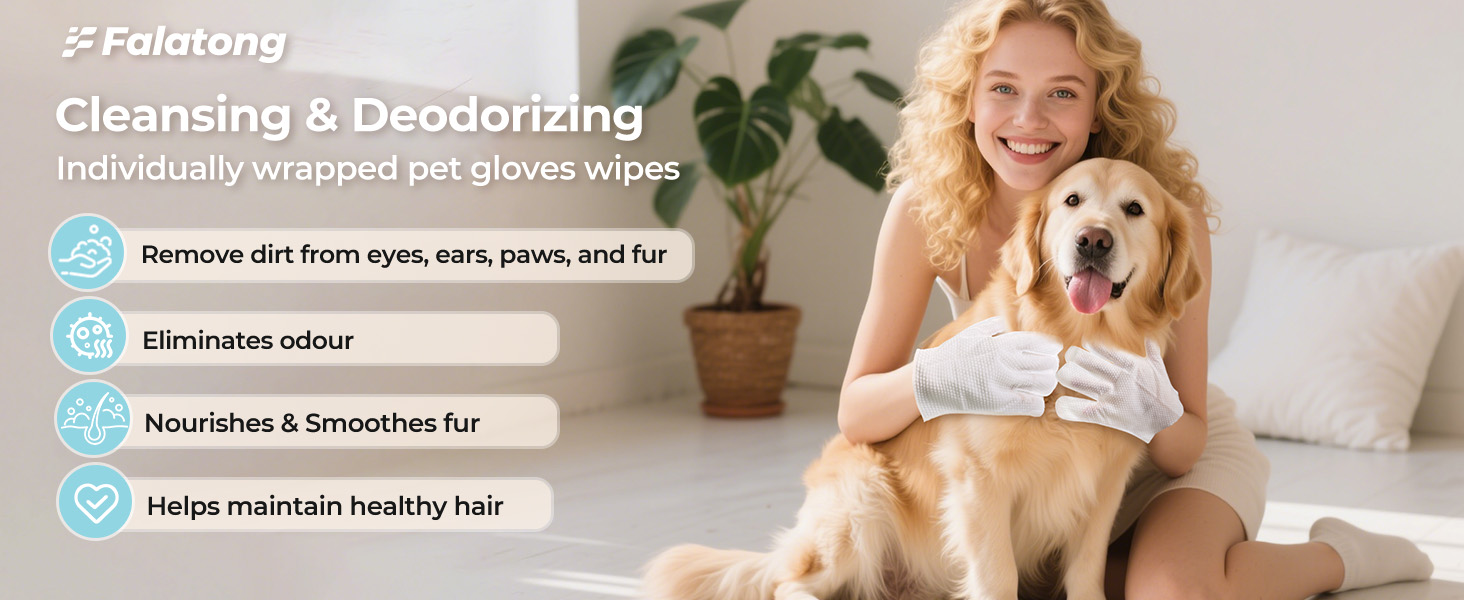 dog washing gloves wipe  