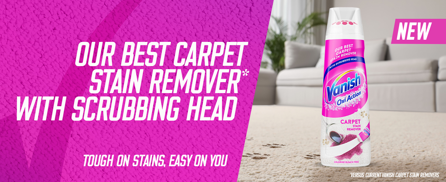 vanish; carpet cleaner; carpet freshener; carpet stain remover; vanish carpet cleaner